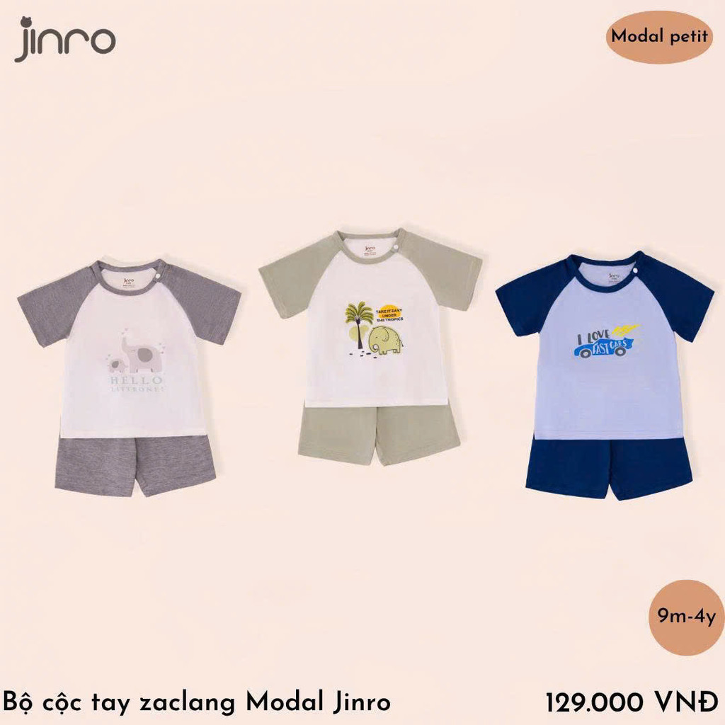 JINRO - BỘ CỘC TAY MODAL PETIT CHO BÉ