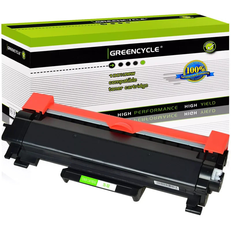 Hộp mực Greencycle TN760 TN730 Tương thích cho Brother TN-760 TN-730 với CHIP Sử dụng với máy in DCP