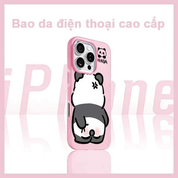 Ốp Lưng iPhone Gấu Trúc Dễ Thương Danda Đáng Yêu  iP 11/12/13/14/15/16/17/Plus/Pro/Max