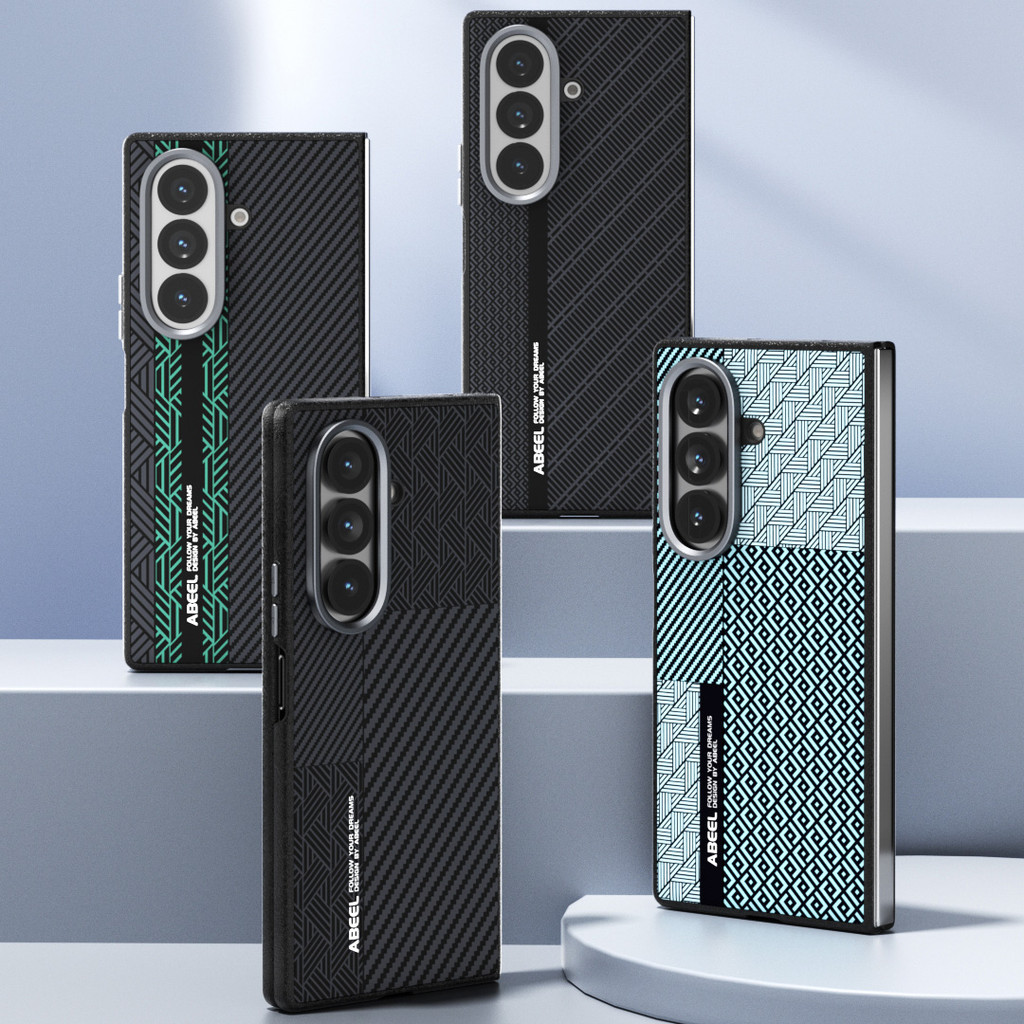 Dành Cho Samsung Galaxy Z Fold 7 Ốp Lưng PC Cứng Sợi carbon Bảo Vệ Từ Tính Ốp Lưng Cho Z Fold 7 6 5 