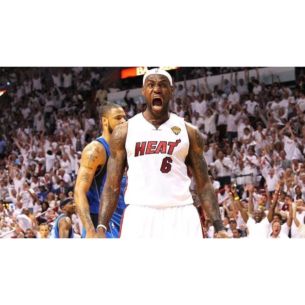 Áo LeBron James Số 6 Miami Heat - Chất Liệu Cao Cấp