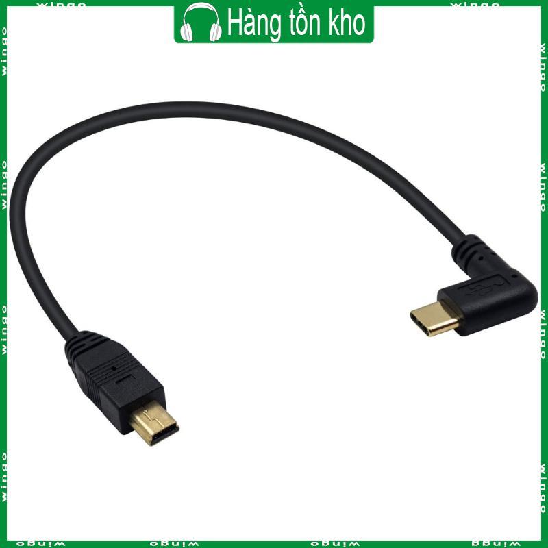 WIN Mini USB sang Type C Cáp chuyển đổi 90 độ USB 3 1 Type C sang MiniUSB