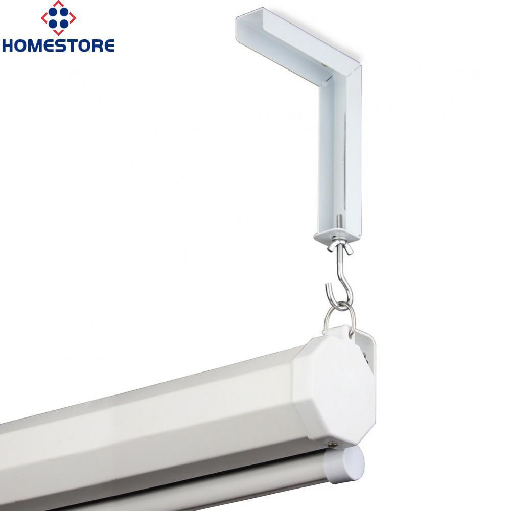 [Homestore]White 40120 Hook Projector Screen Mount Wall Mount Bracket Hanger for Home