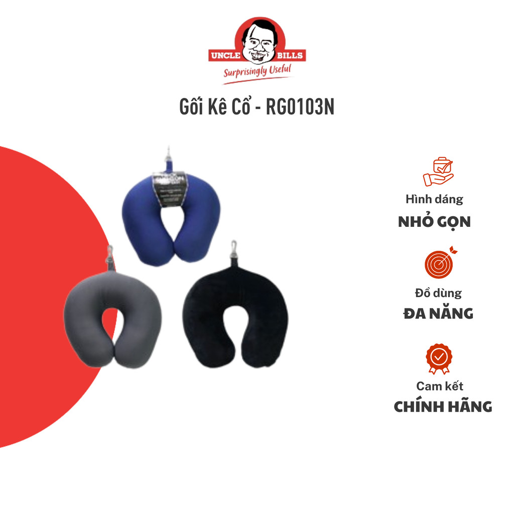 Gối Kê Cổ In Họa Tiết UNCLE BILL'S RG0103N - Hàng Nhập Khẩu