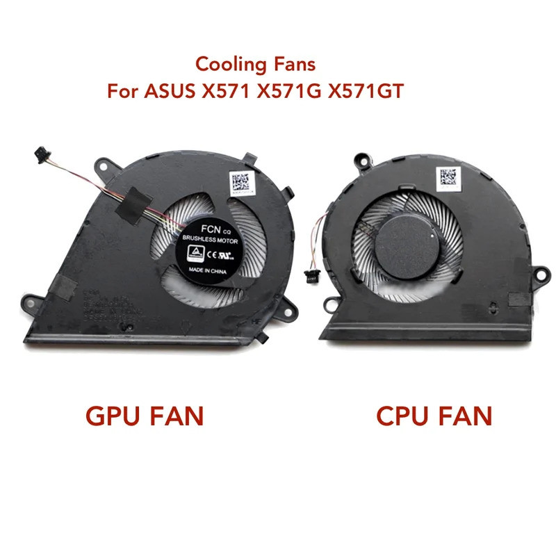 FZComputer CPU GPU Quạt Làm Mát Cho ASUS VivoBook X571G X571GT RX571GT FX571GT NX571GT K571 F571G F5