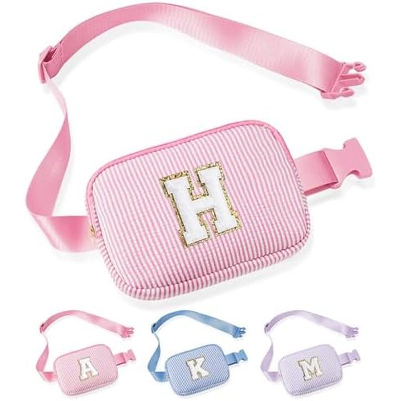 itial Fanny Pack for Kids Purse, Sling Bag Crossbody Bag for Little Girls Belt Bags 2 3 4 5 6 7 8 Ye