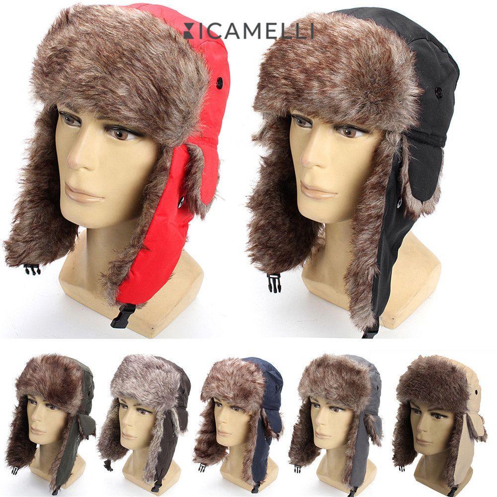 ICAMELLI Mũ Mùa Đông Lông Trapper Mũ Mùa Đông Ấm Áp