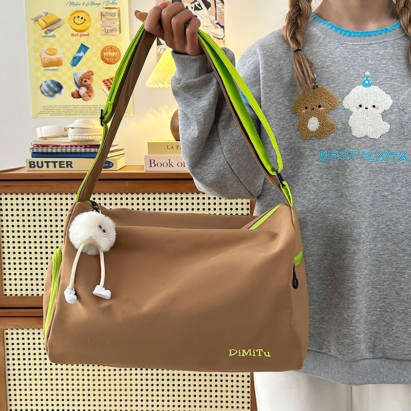 Casual Messenger Bag Women's Lightweight Buggy Bag Backpack Student Large Capacity Travel Bag Sports