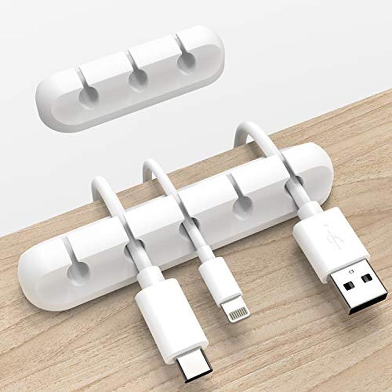 le Organizers USB Cable Holder Wire Organizer Cord Clips, 2 Packs Cable Straps for Desk Car Home and