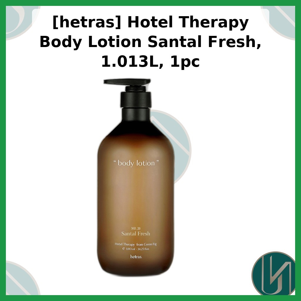 [hetras] Kem dưỡng thể trị liệu khách sạn Santal Fresh, 1.013L, 1pc / Sữa dưỡng thể Hàn Quốc / Santa