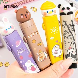 DITIPOO Bút Chì Tẩy, Không Để Lại Dấu Vết Push-pull Tẩy, Hoạt Hình Capybara Không Mảnh Vỡ Cao Su Tẩy Học Sinh