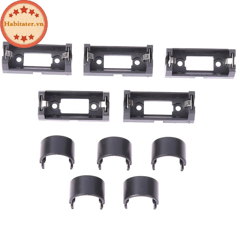 TATER 5 Chiếc Cắm CR123A Pin 16340 Hộp Pin LIR123A Hộp Bảo Quản Pin CR123A Vỏ Pin Cho PCB DIY VN