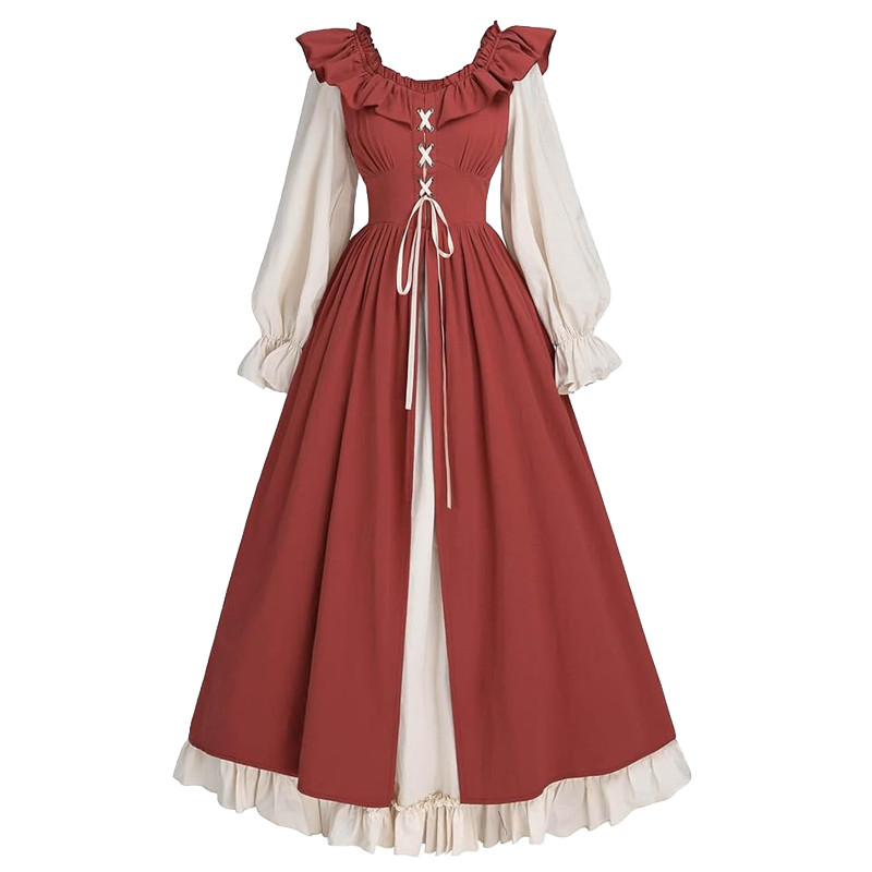 Chúc Amazon Đầm Phục Hưng Thời Trung Cổ Retro Ireland Nữ Đầm Công Chúa cos Trang Phục