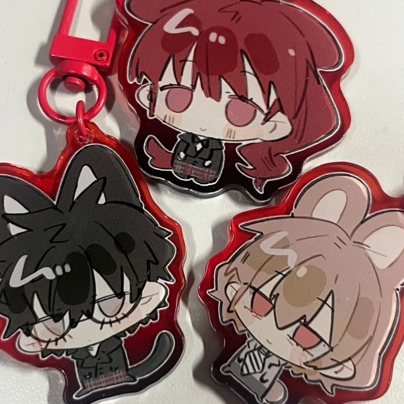 Persona5 / Amamiya Ren / Akechi / Yoshizawa / Persona Ren Amamiya Akechi Yoshizawa Móc khóa Mặt dây 