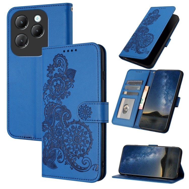 Để giao hàng Da lật dập nổi hoa Datura cho Infinix Note 60 5G / Infinix Smart 20 4G / Infinix Note E