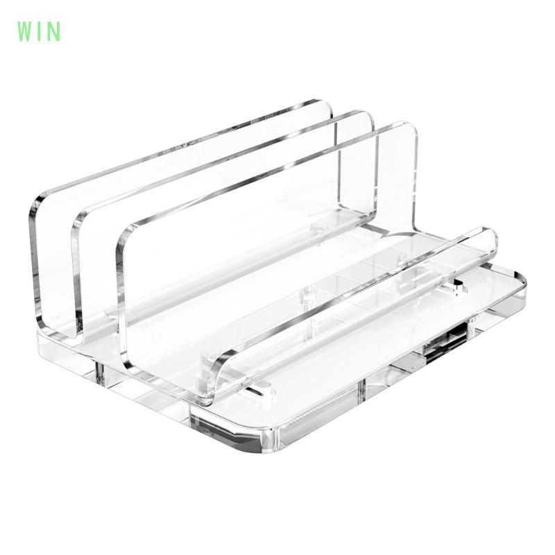 CHIẾN THẮNG Đứng Laptop Cho Bàn Laptop Giá Đỡ Tiết Kiệm Không Gian Acrylic Giá Đỡ Laptop Giá Đỡ Cho 
