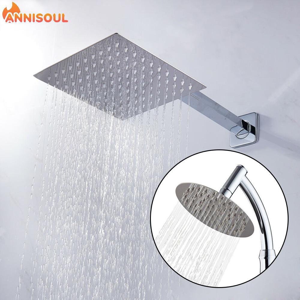 [NISO]Sleek and Modern 8 inch Square Shower Head Stainless Steel Polished Chrome