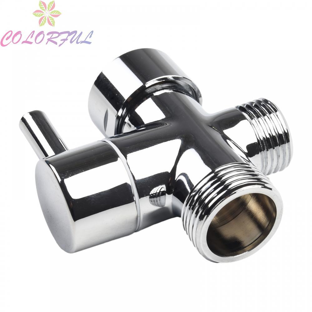 Convenient Brass Diverter Valve T Adapter Connector for Shower Head 3 Way Design
