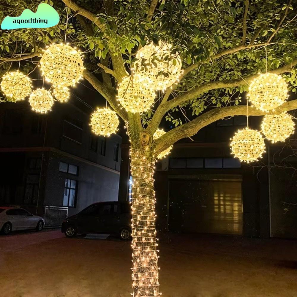 AGOODTHING Festoon Mây Bóng Đèn, 20 / 28CM 220V Trang Trí Sân Vườn Đèn Treo, Năm Bóng Mây Ramadan Fe
