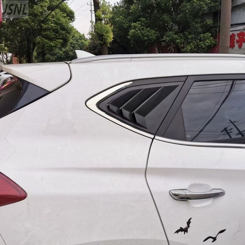 Tucson 15-24 Kiểu Hyundai Tucson NX4 Rèm Tam Giác Phía Sau Cửa Thoát Khí Sửa Đổi Ngoại Thất Phong Cá