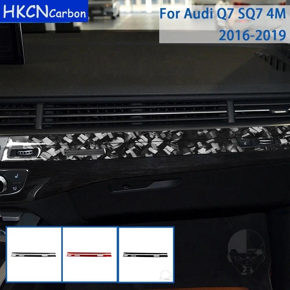 Dành Cho Xe Audi Q7 SQ7 4M 2016 2017 2018 2019 Phụ Kiện Xe Hơi Sợi Carbon Nội Thất Dụng Cụ Bảng Bao 