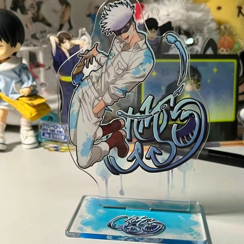 Standee Jujutsu Kaisen Gojo Satoru Mô Hình Mica Acrylic Trang Trí Bàn Học Chú Thuật Hồi Chiến Quà Tặ