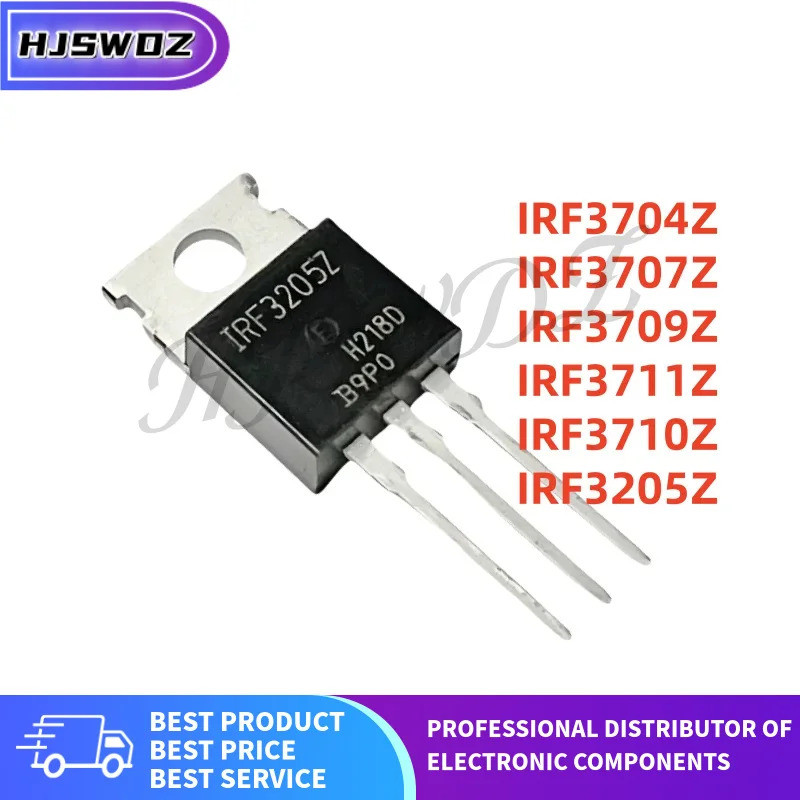 10 CHIẾC MỚI IRF3709Z IRF3205Z IRF3707Z IRF3704Z IRF3710Z IRF3711Z TO-220 MOSFET Ống mos chip ic JOB