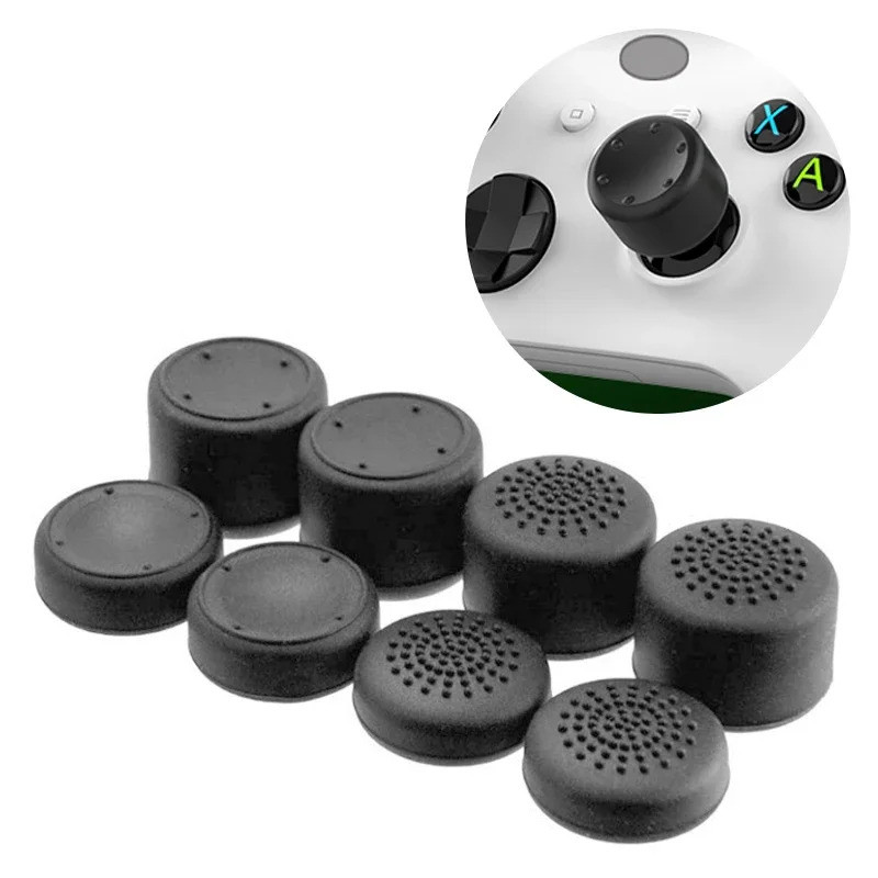8 Bộ Điều Khiển Silicon Analog Thumb Stick Grip Cap Cho Xbox One / S / Series X S / PS5 / PS4 / Swit