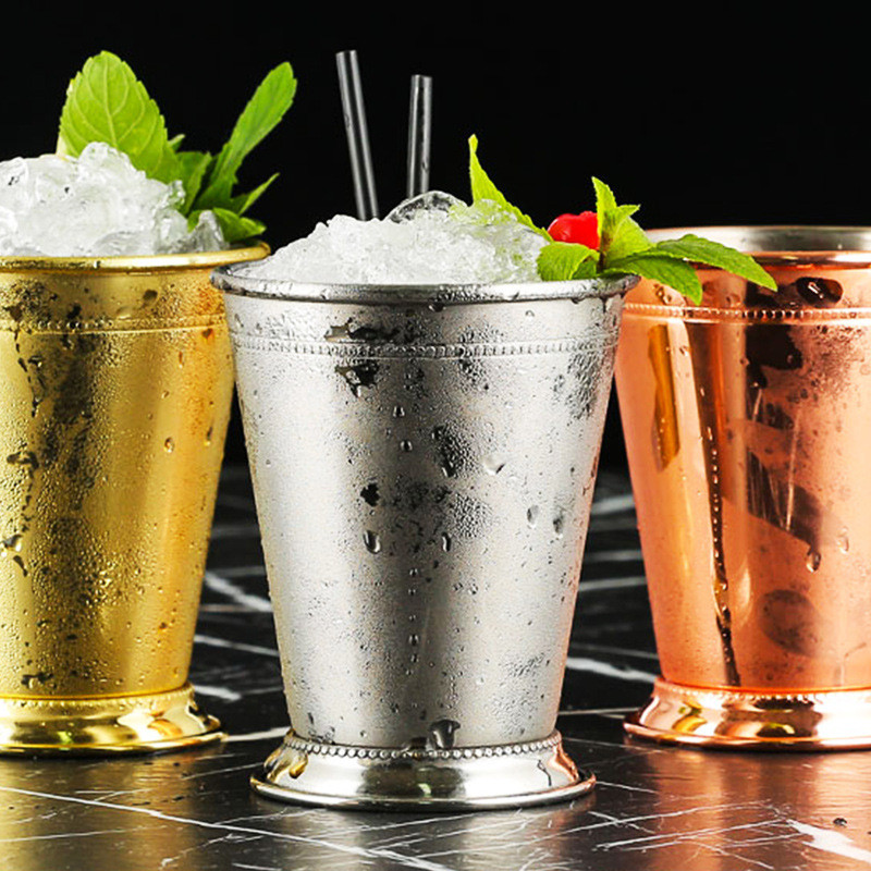 Moscow Mule Glass Cocktail Glass Mạ Đồng Búa Điểm Kim Loại Cốc Thủy Tinh Đồng Cốc Thủy Tinh Thanh Th