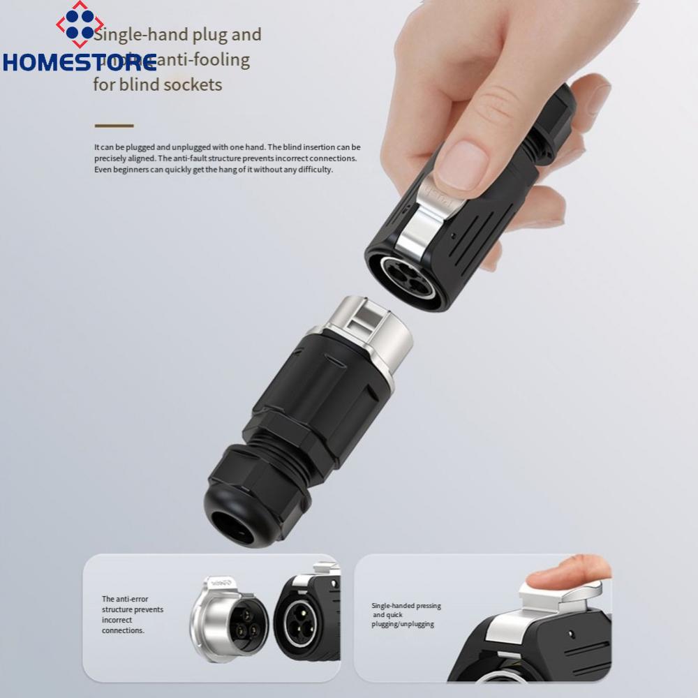 [Homestore]Circular Connector Outdoor Installation Ready IP68 Rating 2.5-4.0mm² Cable Range