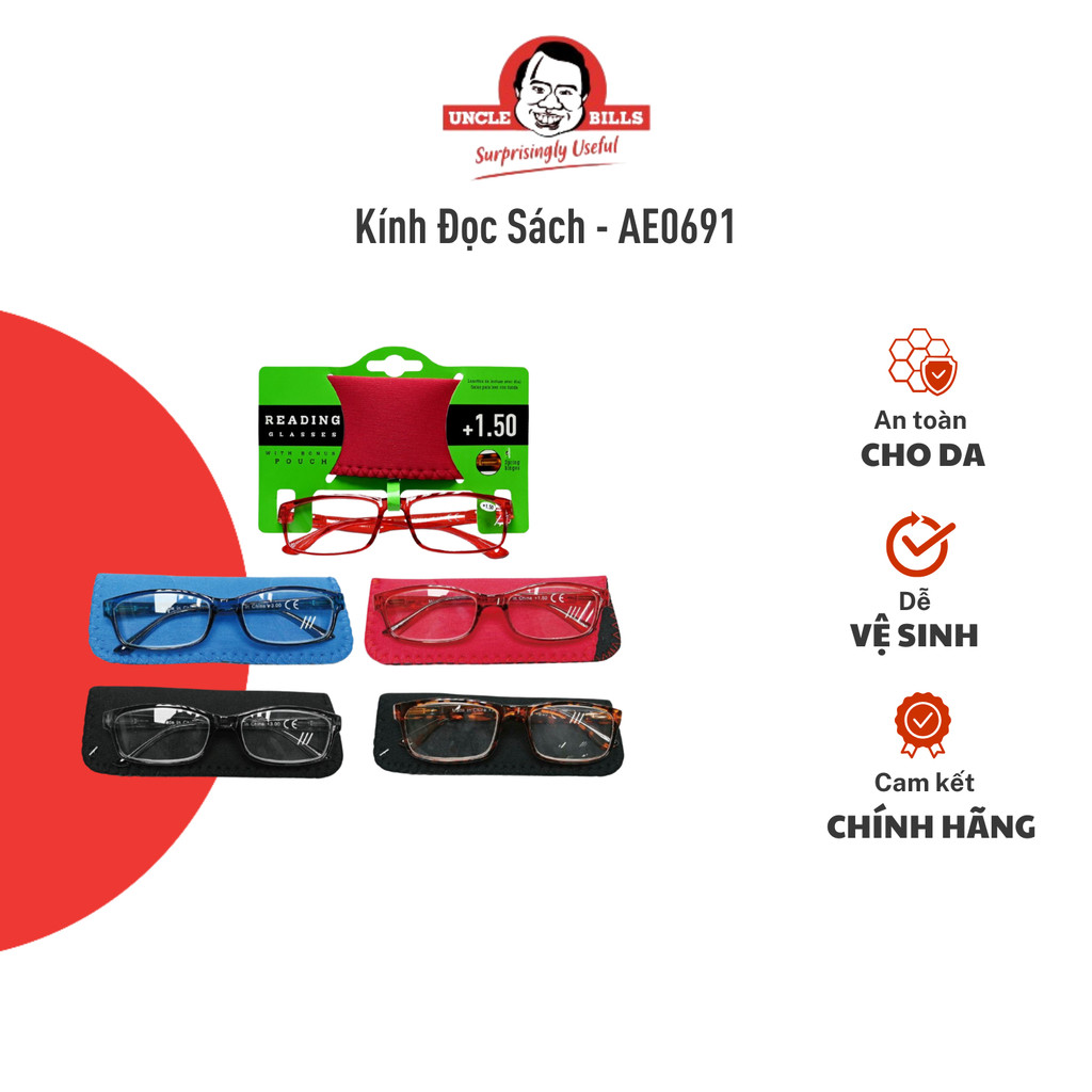 Kính Đọc Sách +1.50 UNCLE BILLS AE0691