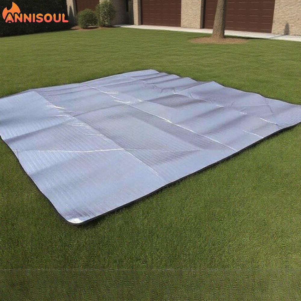 [NISO]Aluminum Picnic Mat Aluminum Foil Layer Double-sided Waterproof Roll-up Pad