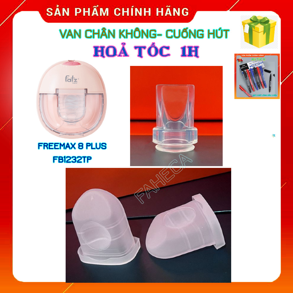 (HoảTốc1h) Van chân không, cuống hút sữa Freemax 8 Plus FB1232TP Fatz - Phụ kiện máy hút sữa Fatz ba
