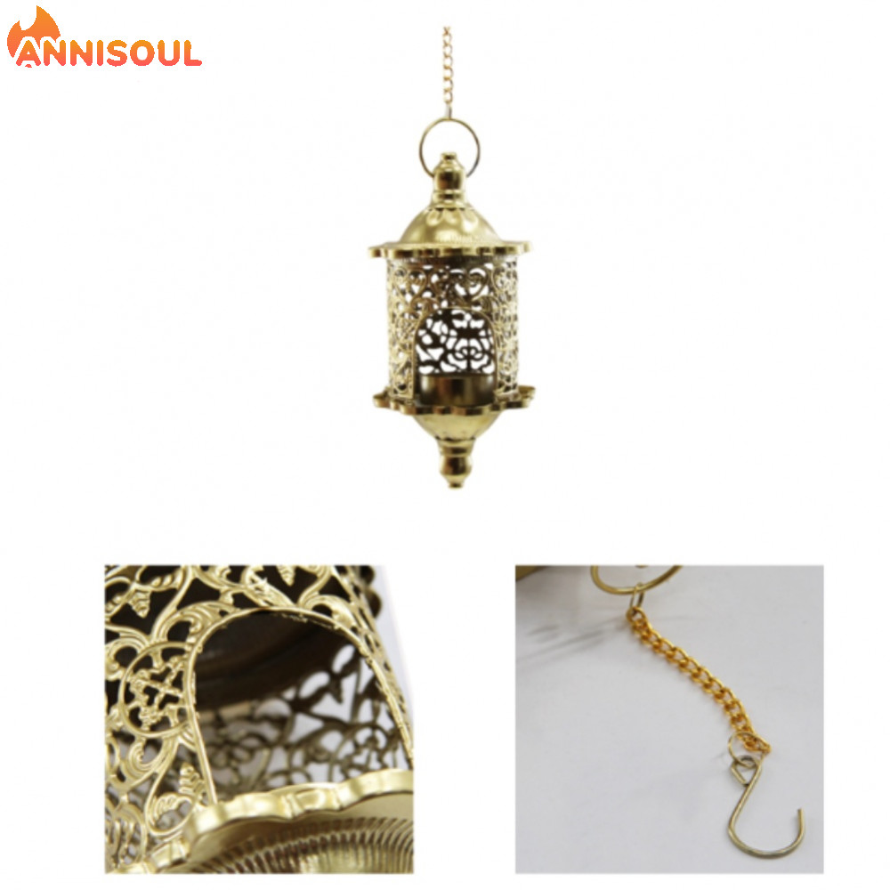 [NISO]Moroccan Lantern Iron Construction Baked Paint Finish Ornate Metalwork