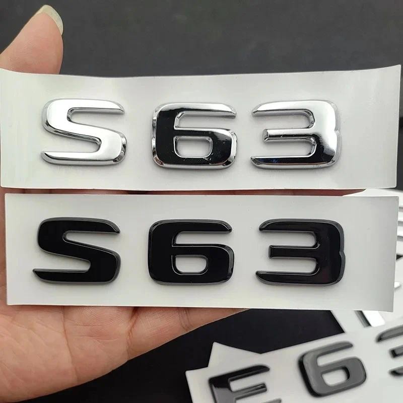 Phụ Kiện Xe Hơi 3D ABS Chrome Trunk Huy Hiệu Miếng Dán Cho Xe Mercedes AMG C E 63 W205 W204 W213 W21