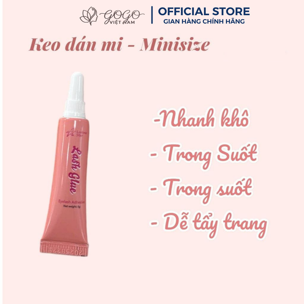 Keo dán mi Lookme Star , tuýp mini 2g dán chắc nhanh khô
