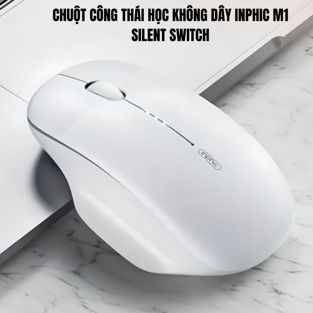 CHUỘT KHÔNG DÂY INPHIC PM6 / F1/ M1 / A1 / M9 / F8 / DR8 / F9 / A9 SILENT SWITCH KHÔNG TIẾNG ỒN | EZ