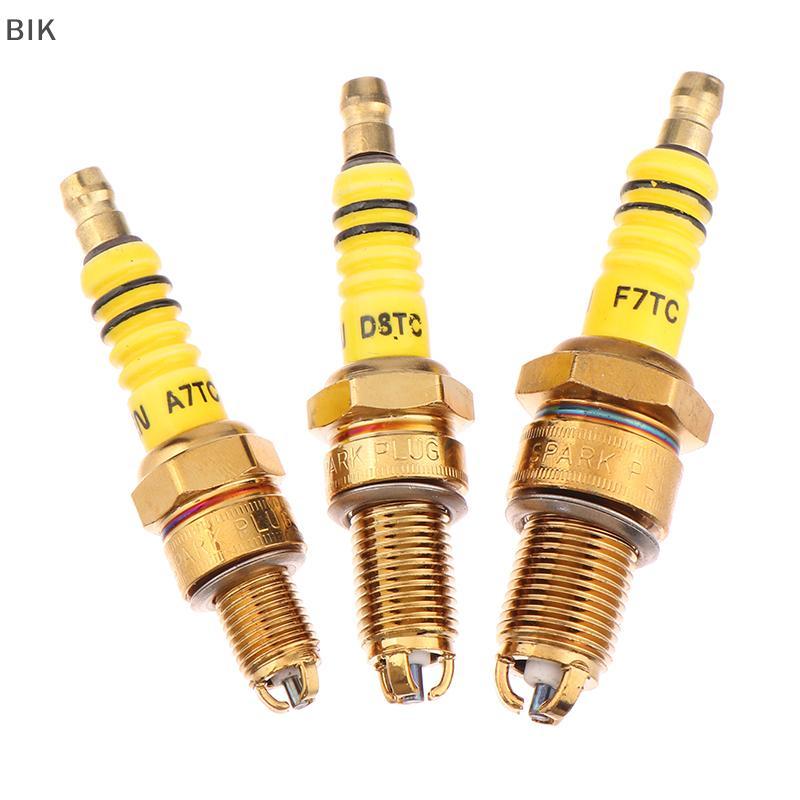 Lam 1pcs Spark Plug 3 ba điện cực a7tc d8tc cho GY6 CG 50 70 110 125 150cc xe máy ATV Xe tay ga Dirt