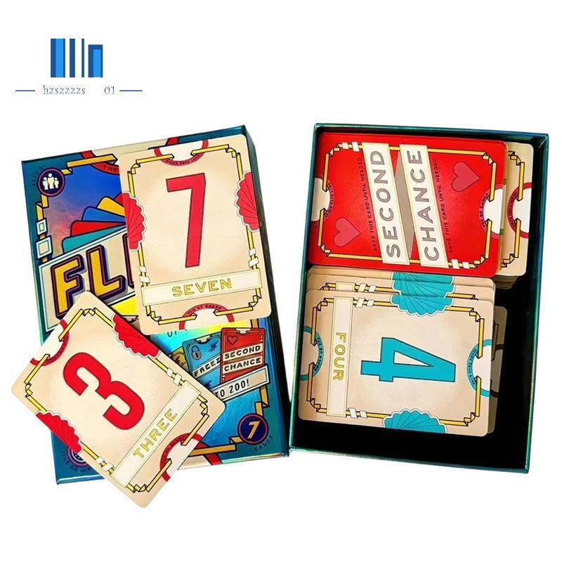 Bộ Board Game FLIP 7 Vui Nhộn & Chiến Thuật, Thẻ Bài, Chơi Nhiều Người, Phiên Bản Trung Quốc