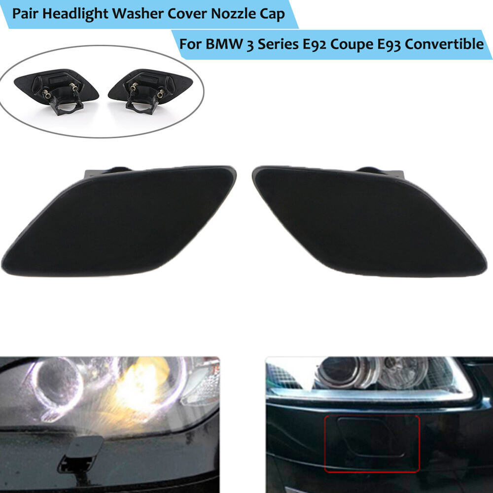 Dành Cho 2007-2010 BMW 3 Series E92 E93 Coupe Trước Đèn Pha Máy Giặt Nắp