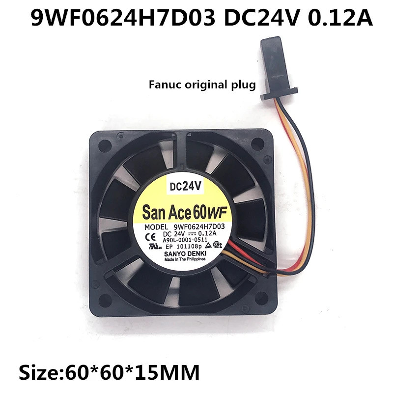 HB Mới Chính Hãng A90L-0001-0511 9WF0624H7D03 24V 0.12A 6CM 6015 Fanuc Quạt Truyền Động servo