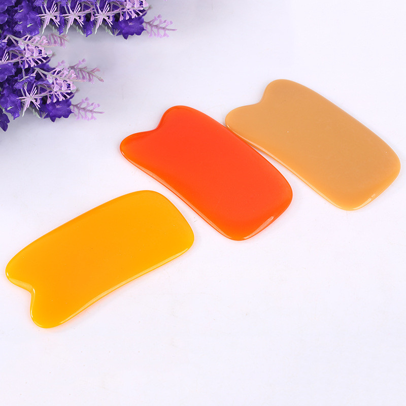 Hàng sẵn có Gua Sha Board Nhựa sáp ong Massage toàn thân Gua Sha Square Gua Sha Tablet Square Gua Sh
