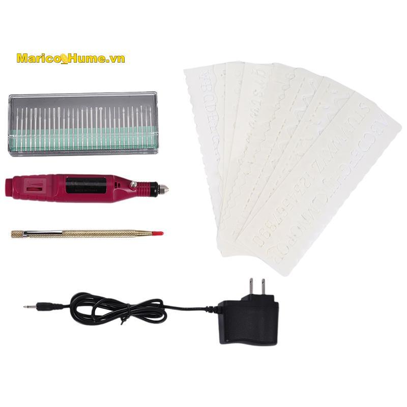 Bút khắc mini bằng điện Bộ dụng cụ khắc tự làm mini cho kim loại Thủy tinh gốm sứ Trang sức gỗ bằng 