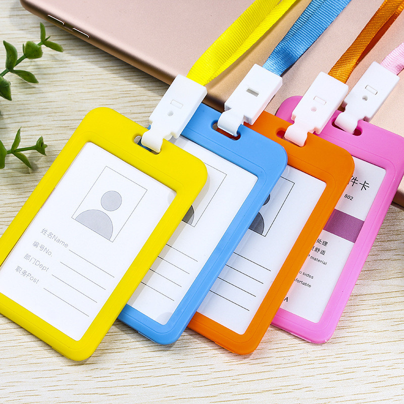 Thẻ ID làm việc Giá đỡ dây buộc Huy hiệu Huy hiệu Thẻ làm việc Thẻ xe buýt Thẻ bữa ăn Thẻ học sinh T