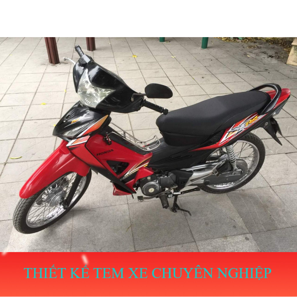 Bộ Tem wave RSX 2009 vi tính ,  tem 3 lớp cao cấp không phai màu
