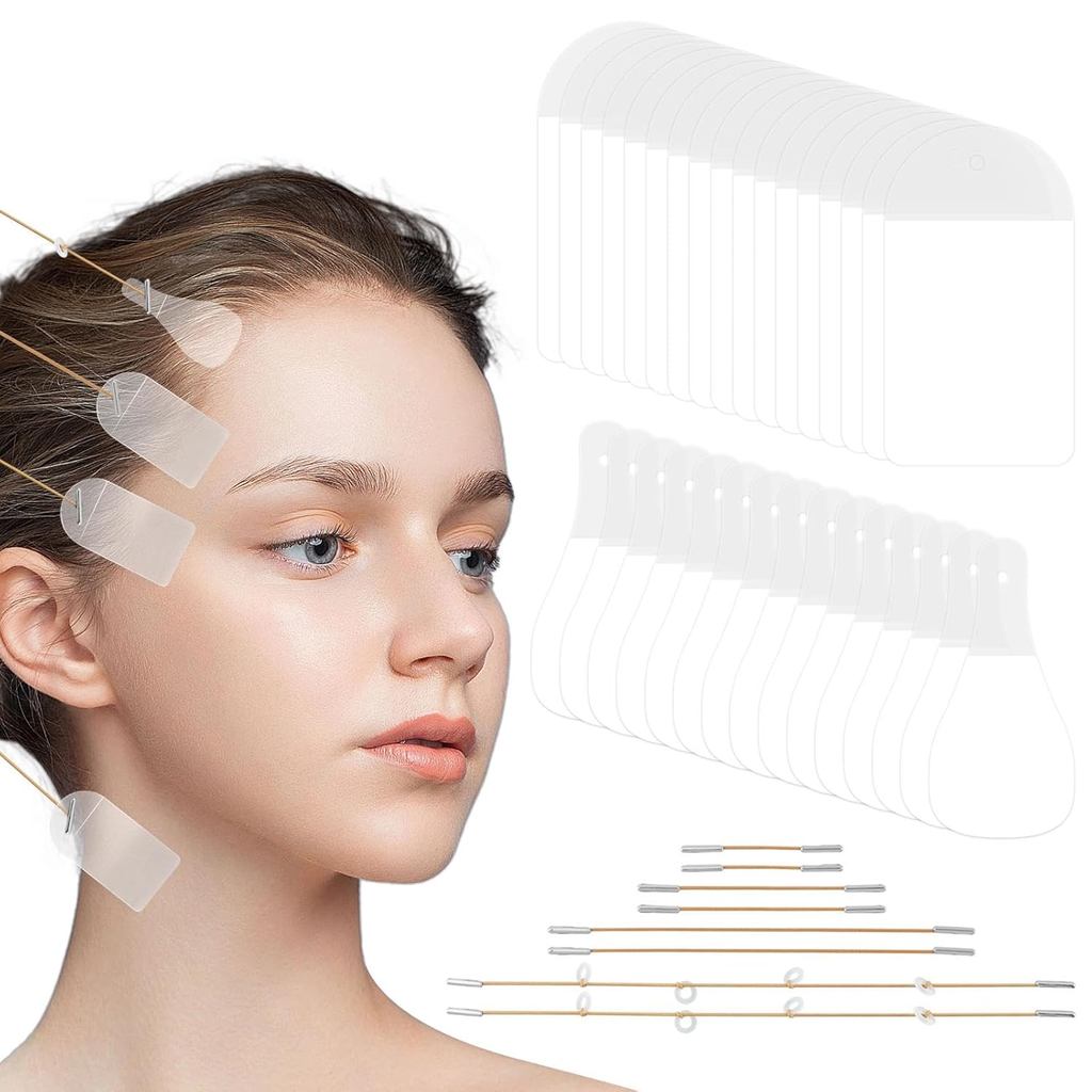 Băng mặt Nâng vô hình 180 chiếc Băng nâng cơ tức thì Băng nâng cơ mặt Băng và dây đeo với 8 dây Nâng