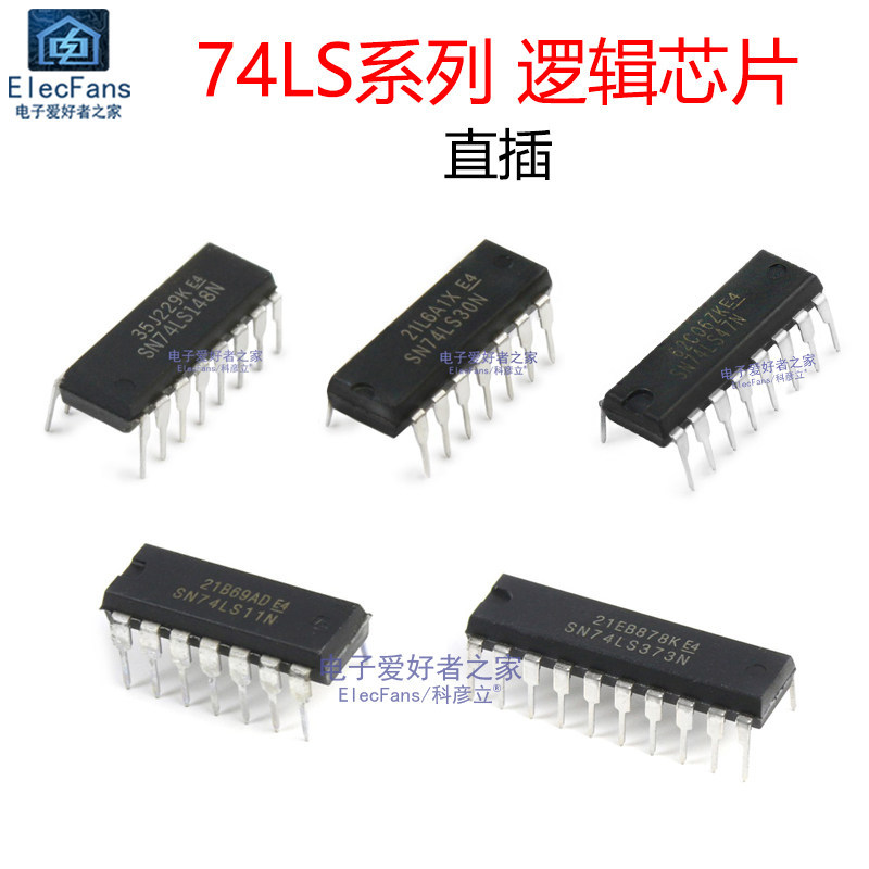 74LS373 / 74LS14 / 74LS47 / 74LS148 / 74LS11 / 74LS30 / 74LS190 Chip Logic