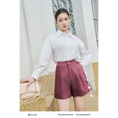 Áo thô trắng dây hoa thiết kế Elise FF2410070TLWOWH