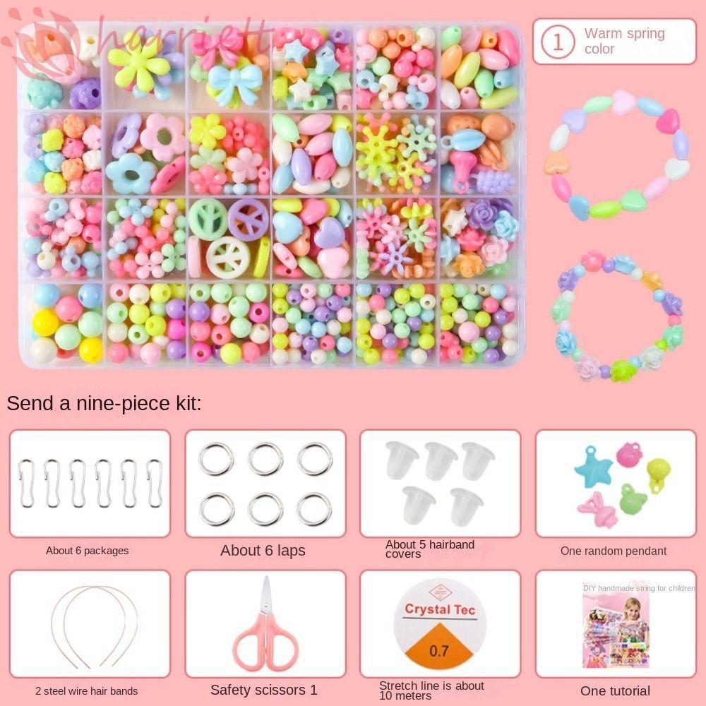 HUNIU DIY Handmade Đính Hạt Bộ Đồ Chơi, Nghệ Thuật Thủ Công DIY Bộ Đồ Chơi Để Làm Vòng Tay Hạt Đồ Ch