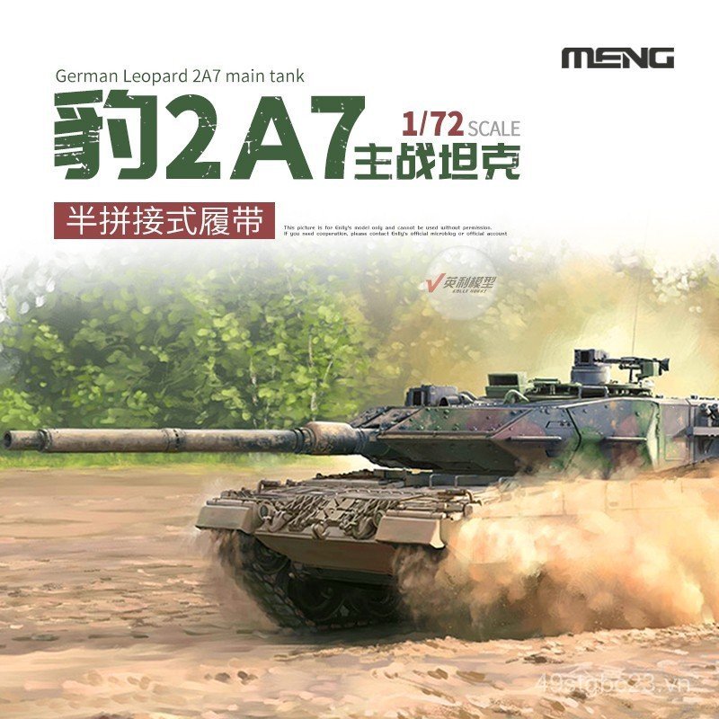 √ Yingli MENG Mô hình lắp ráp 1 / 72 Xe tăng chiến đấu chính loại Leopard 2A7 hiện đại của Đức 72-00